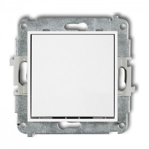 Karlik MINI MWP-4.1 - Przycisk zwierny 10A, zaciski śrubowe - Biały - Podgląd zdjęcia producenta